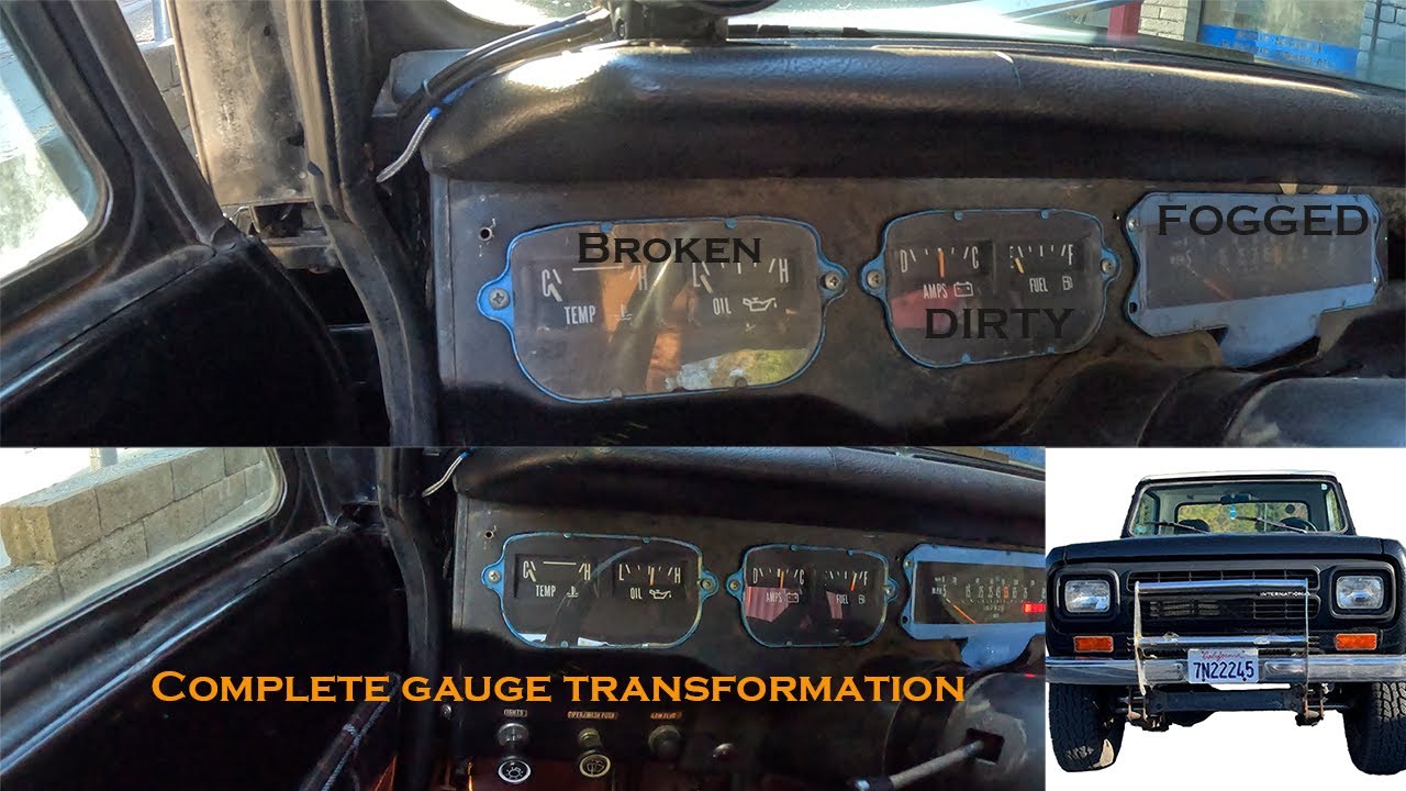 Fix Your Gauges! International Harvester Scout II or Pickup Gauge Refurbishing - Removal/Assembly