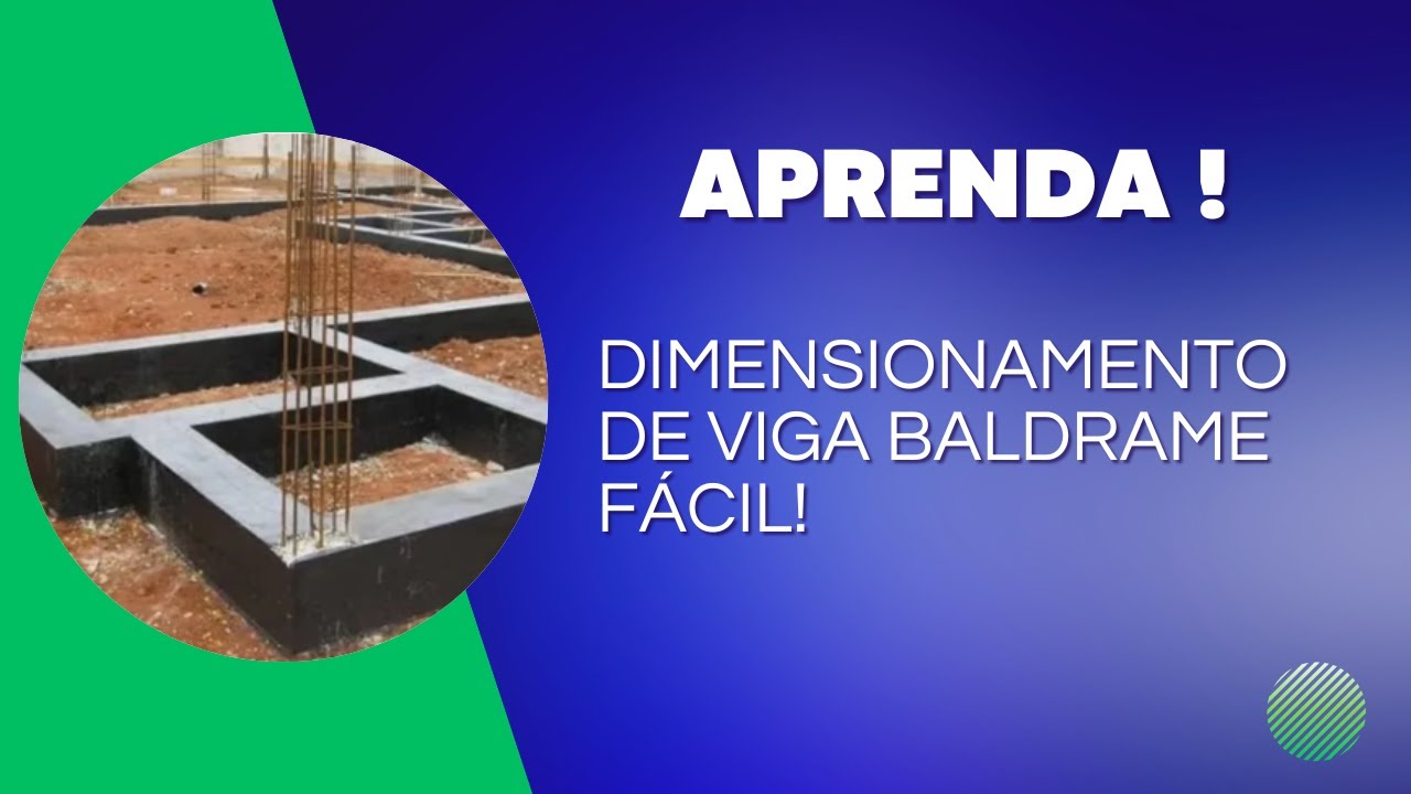 Como calcular viga baldrame