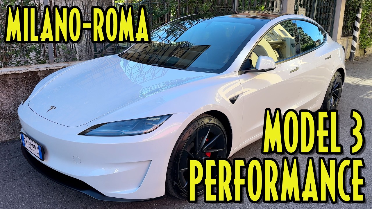 Tesla MODEL 3 PERFORMANCE, CONSUMI da record e POTENZA da vendere
