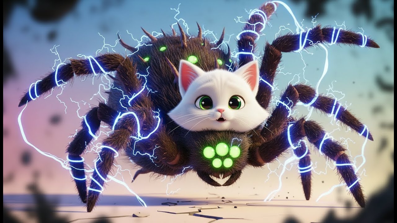 😱🐱 Bitten by a Spider?! The Kitten’s Terrifying Transformation ⚡🔥 | Cat Story