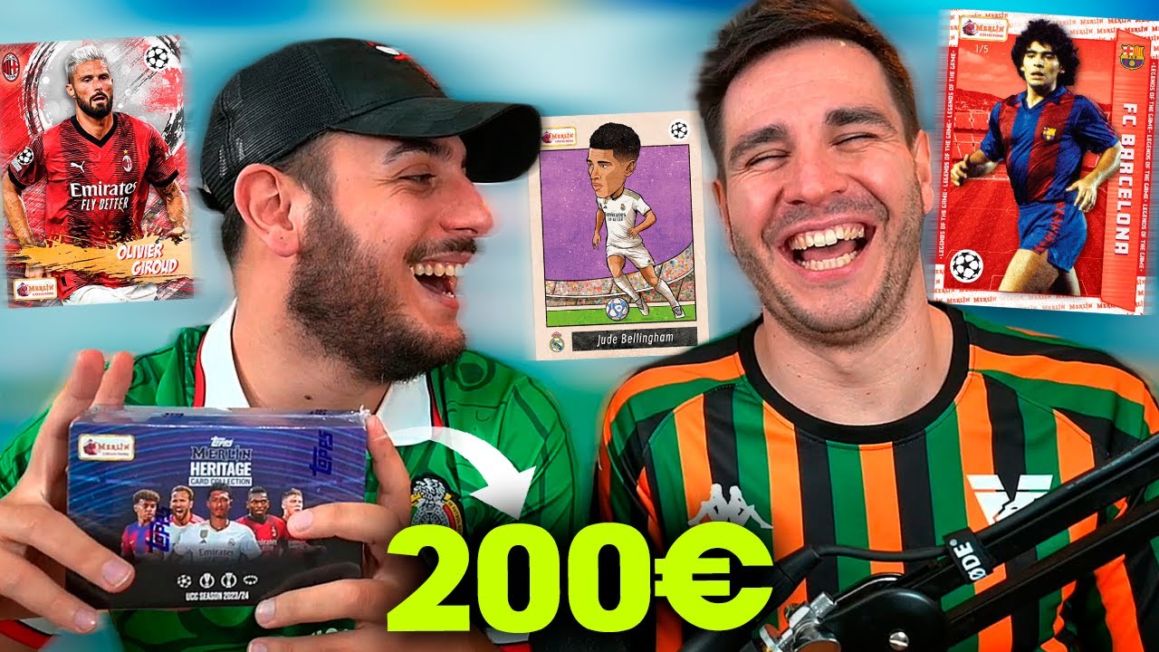 Caja Topps UEFA Club Competitions Merlin Heritage 23/24 y negociación | JuanluDBZ y Robert PG