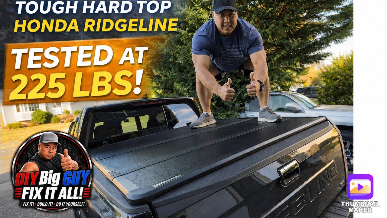 Качественный жёсткий верх OEDRO Tonneau для Honda Ridgeline 2017-2026 годов! Полная установка и о...