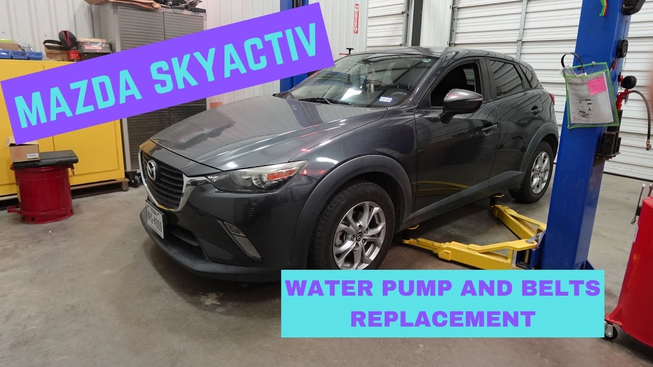Замена водяного насоса и ремней MAZDA SKYACTIV