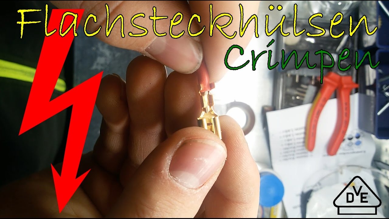 [ELEKTRO] Flachsteckh&uuml;lsen/stecker richtig & sicher crimpen