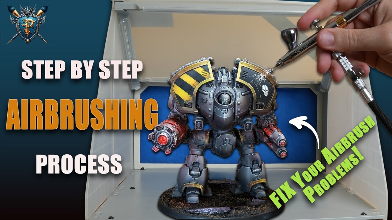 My Airbrushing Routine for Miniature painting | How to use the Airbrush for Mini Painting
