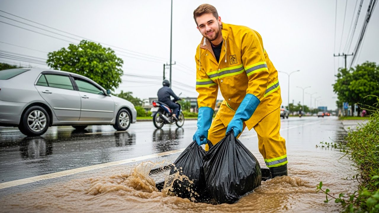 Street Flood Disaster Solved by Extreme Cleanup!