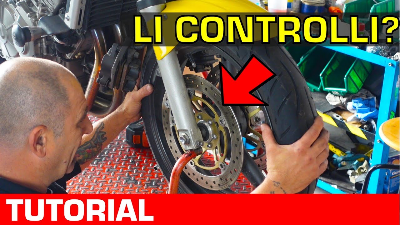 Come CONTROLLARE i CUSCINETTI RUOTA della moto