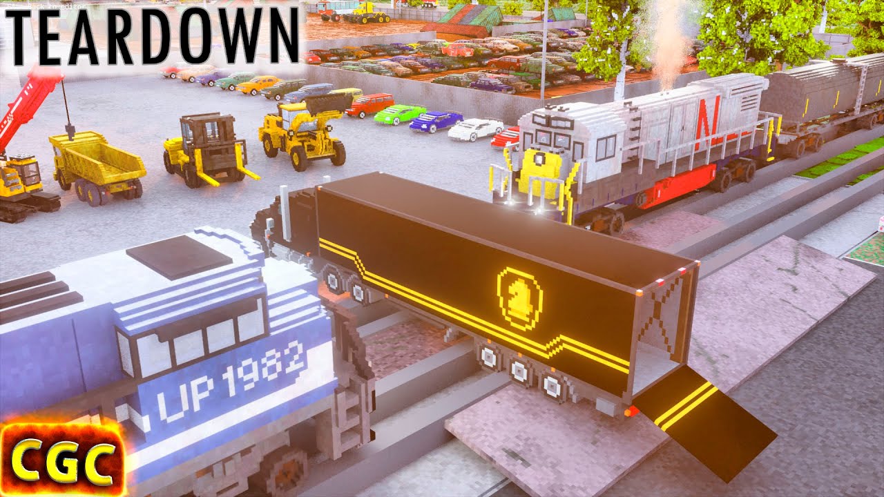 Trains railroad crossing in TearDown #4
