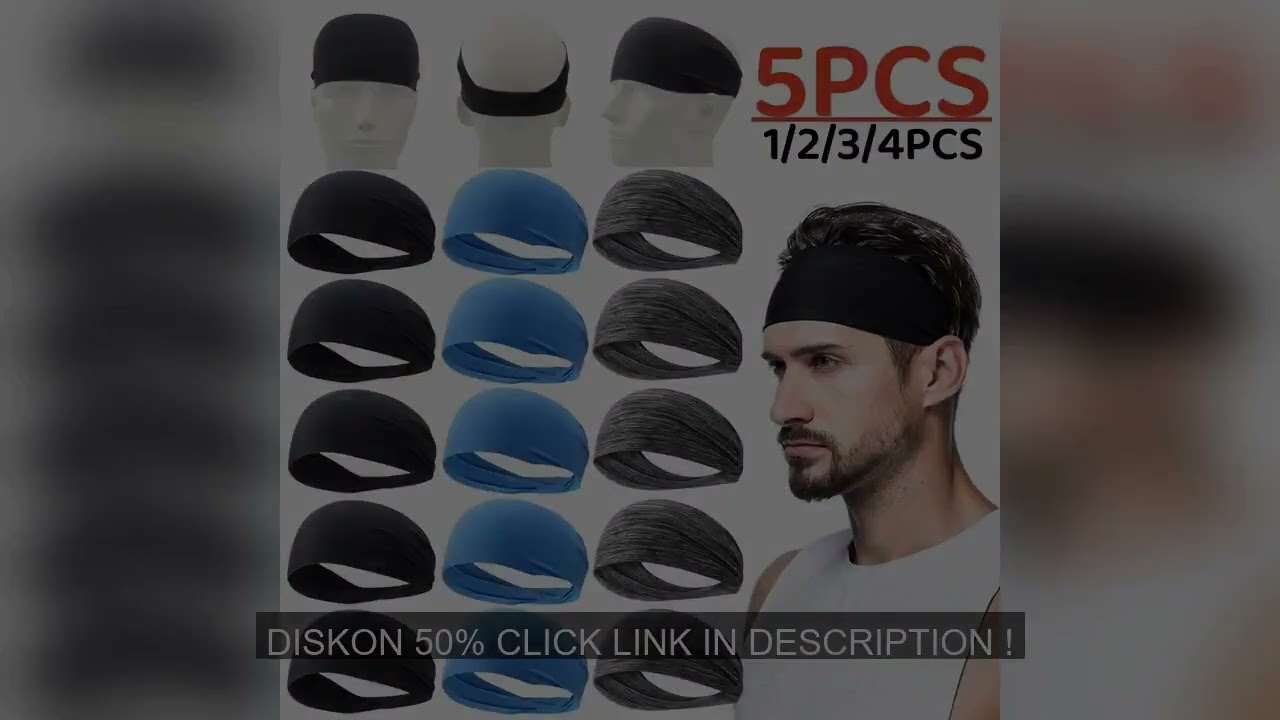 Elastic Sports Headbands Sweat Absorption Headdress Quick Dry Workout Headband Anti-slip Breathable