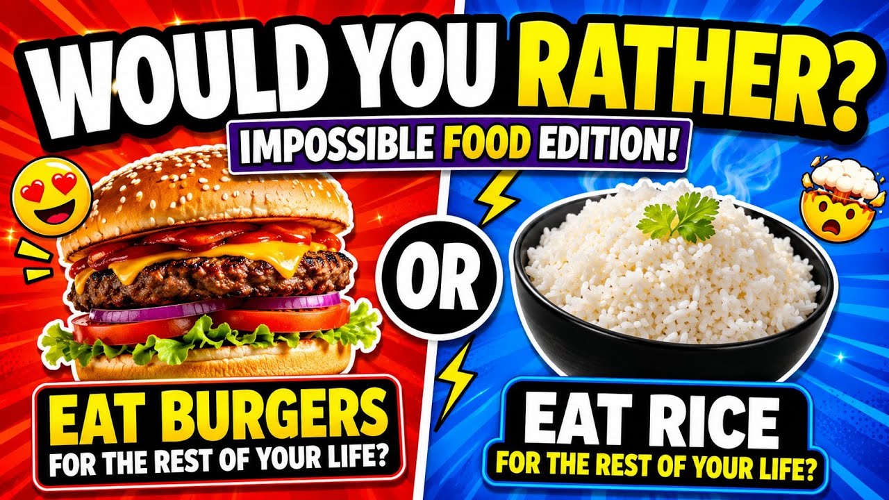 🔥 Would You Rather: IMPOSSIBLE Food Edition! 