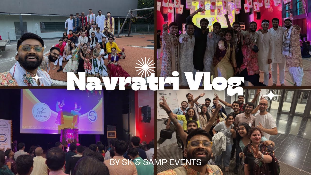 Munich Navratri vlog | By SAMP and SK Events | લાગશે વાર પણ આવશે મજા 😁 જોતા રેજો