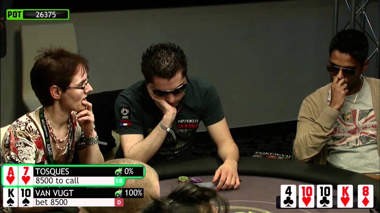 Unibet Open Paris - Day 1A Feature table with Pocket Cards