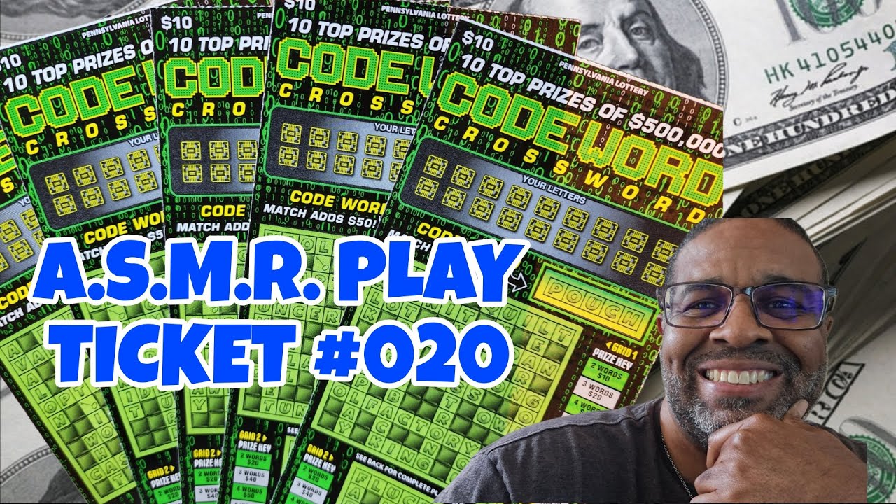A.S.M.R. PLAY | Codeword Crossword | PA LOTTERY SCRATCH OFF TICKETS #scratchers #asmrsounds #020 