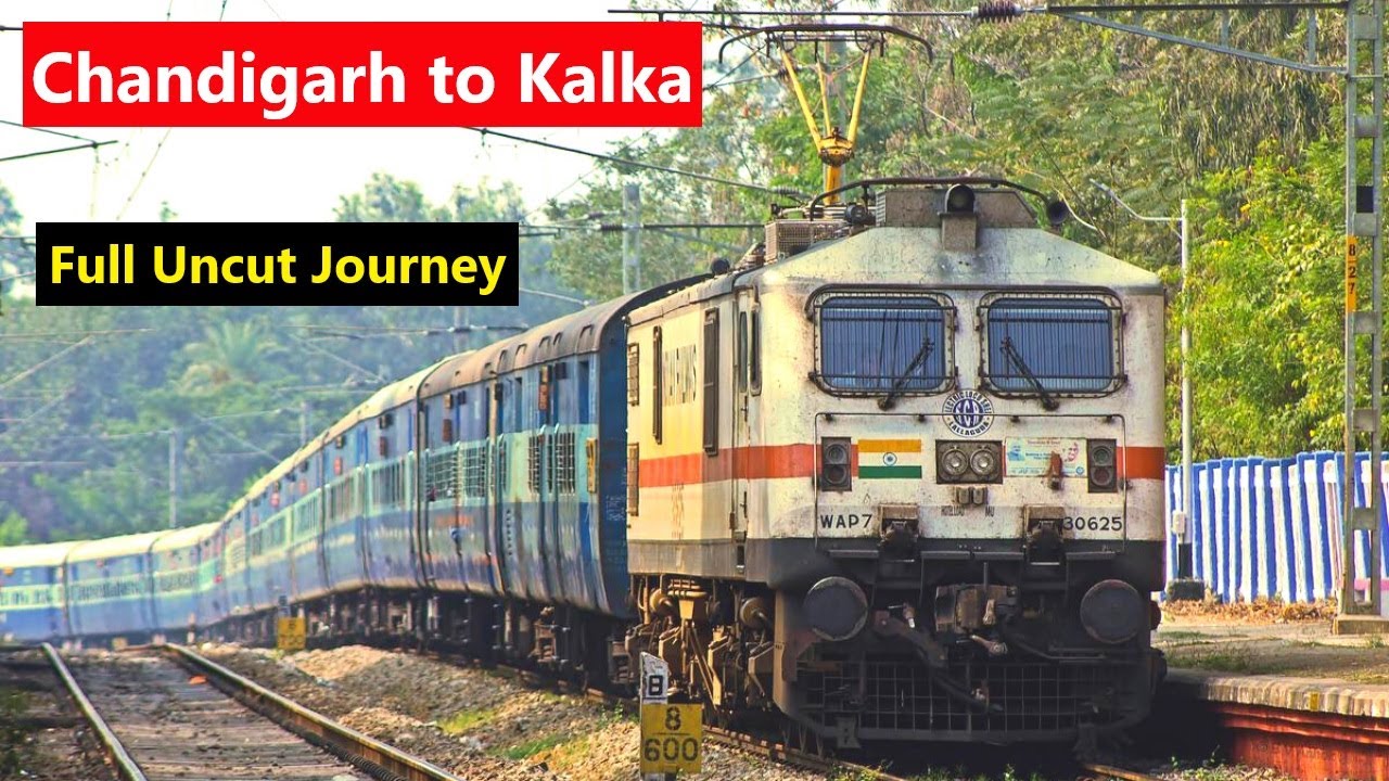 Chandigarh to Kalka - Full Train Journey - Indian Railways