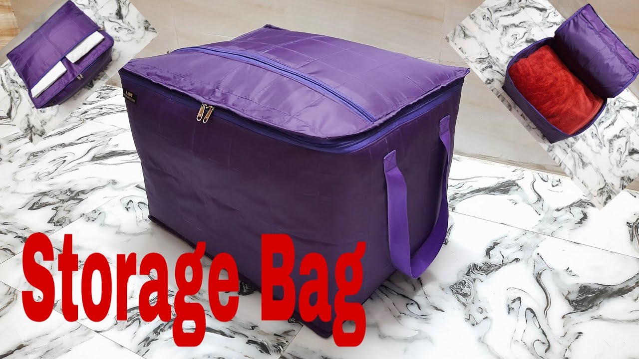 DIY: Multi Purpose Storege Bag, Blanket Cover Tutorial By Anamika Mishra...