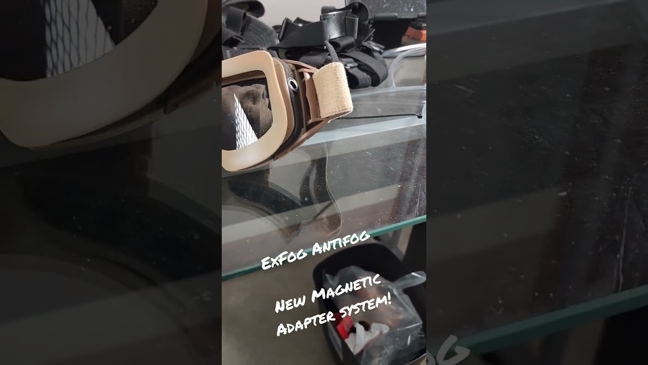 ExFog Antifog - New Magnet Adapter Connectors. For Airsoft/Paintball/Downhill Skiing etc!