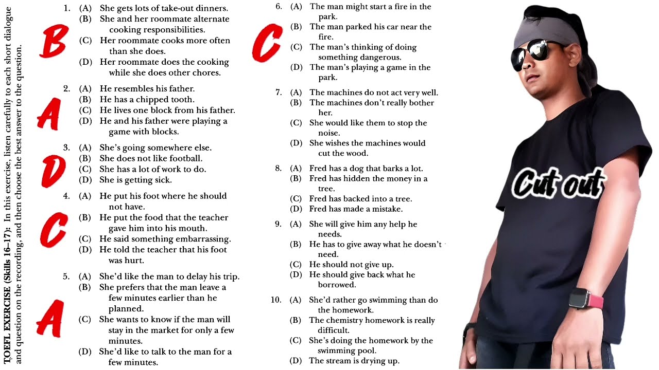 TOEFL Listening Exercise Skills 16-17 (Longman TOEFL)