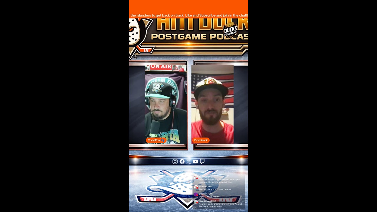 Ducks hockey postgame show live 📱