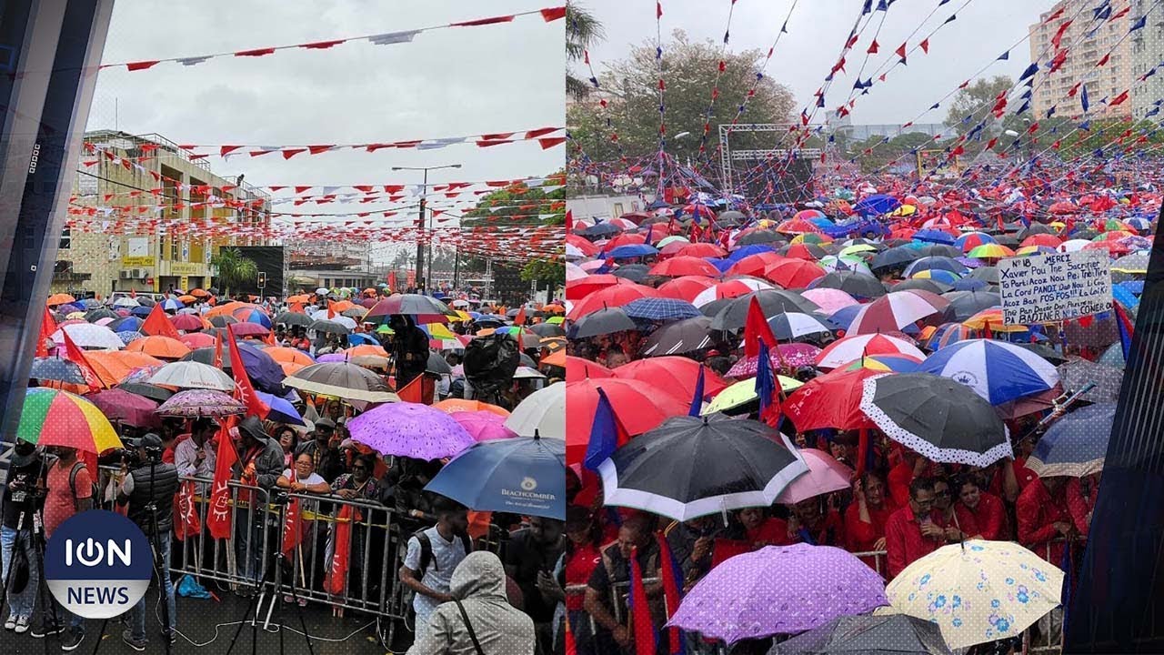 La pluie joue au trouble-meeting à Vacoas et Quatre-Bornes