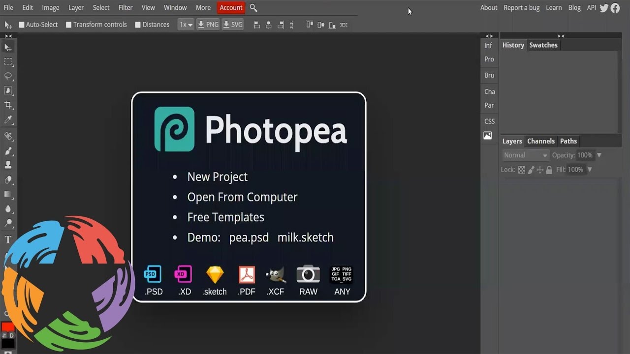 Photopea 101 Workshop - 7/28/2020