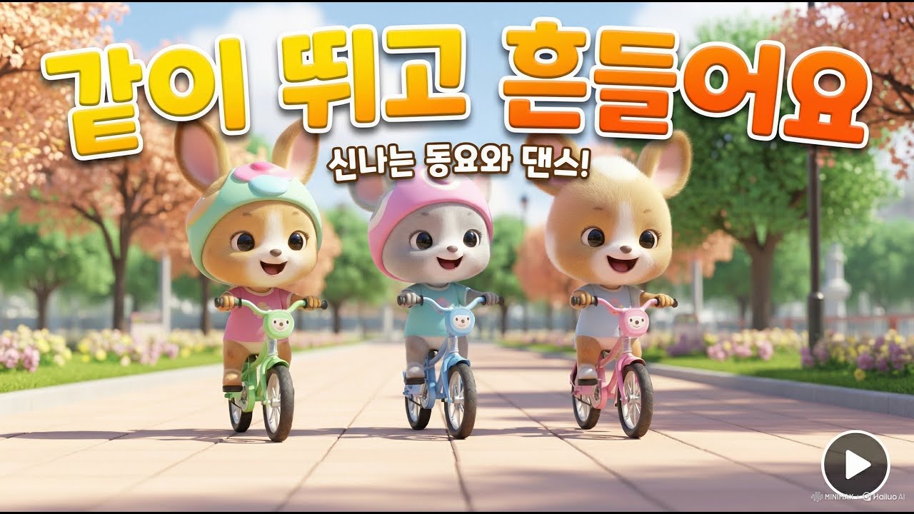 같이 뛰고 흔들어요