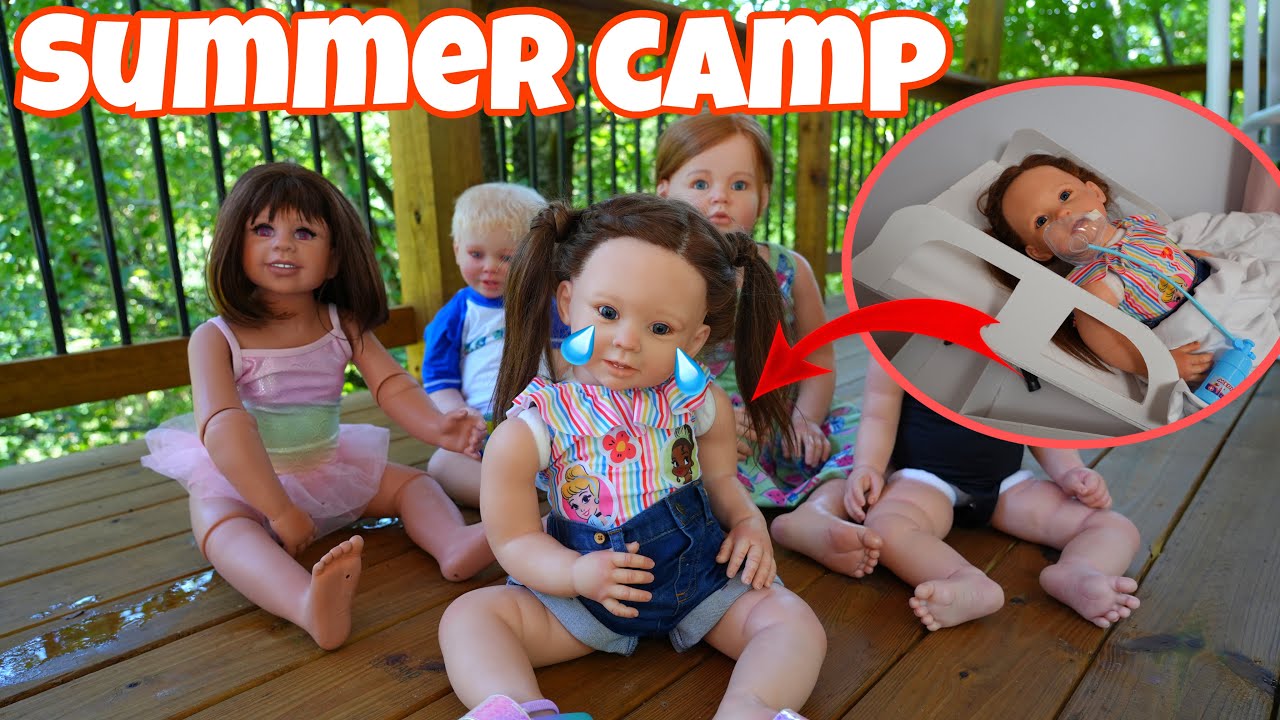 Reborn Magnoila breaks her arm at summer camp funny skit reborn videos