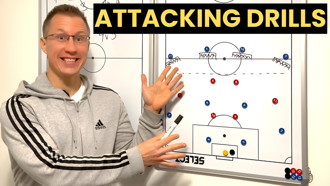 5 Essential Attacking Drills For Every Team | UEFA C/B Coaching Tactical Board