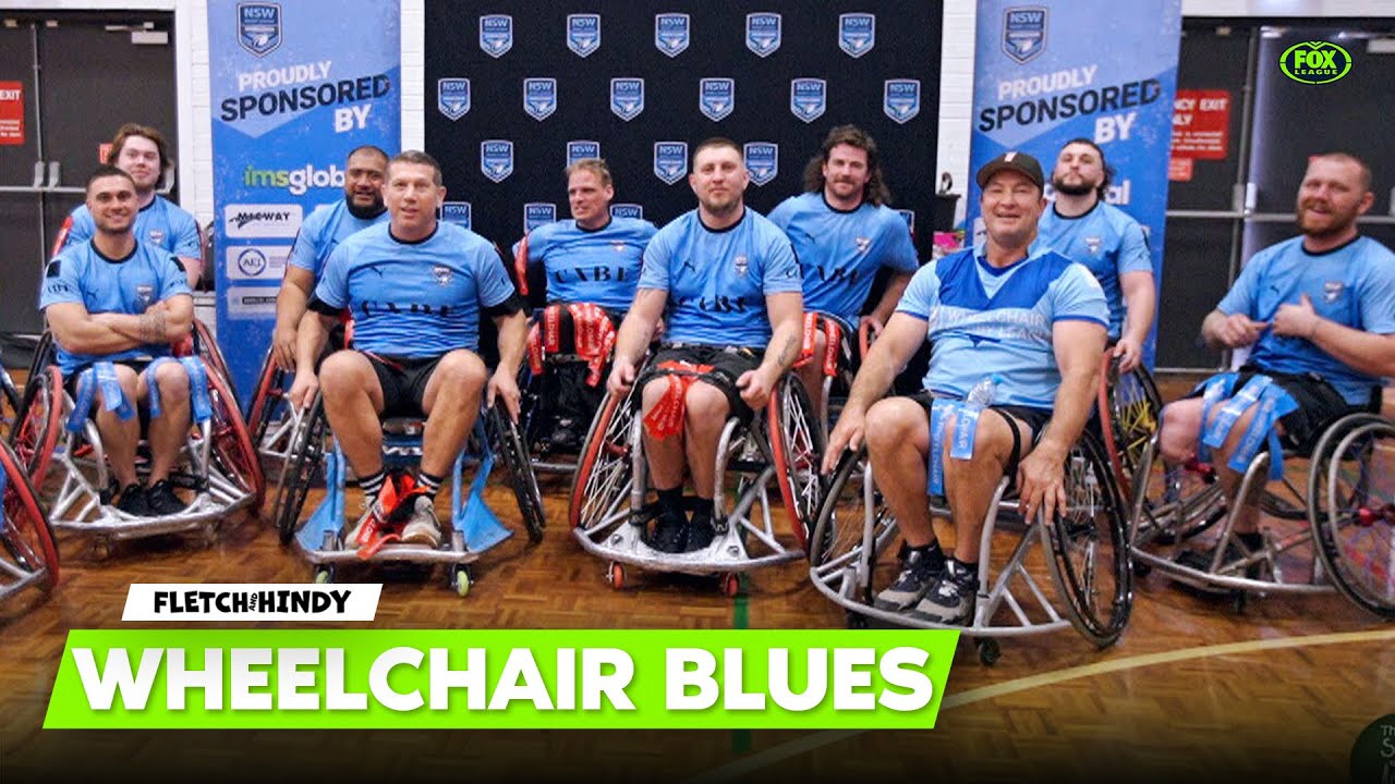 'They're tryna kill me!' - Fletch & Hindy go ALL IN on wheelchair Rugby League 🤣 | Matty Johns