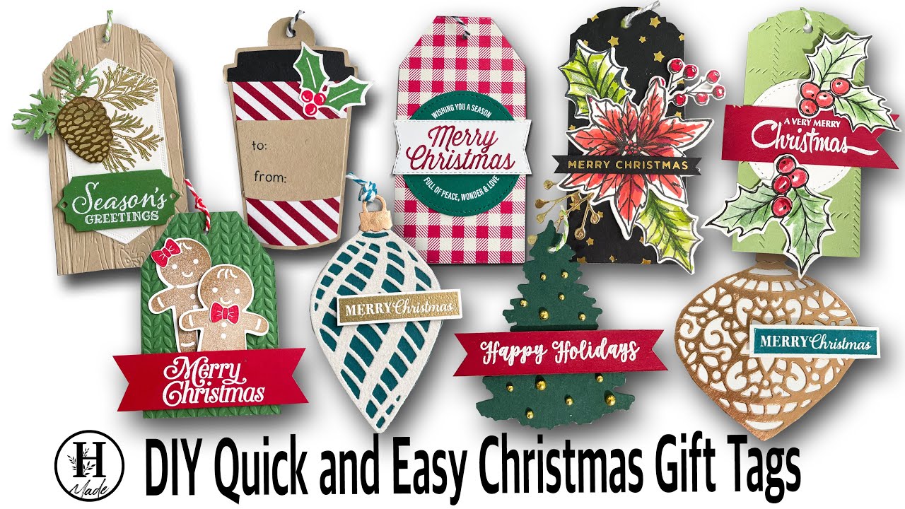 DIY Christmas Gift Tags | Using scrap paper | Quick & Easy Gift Tags