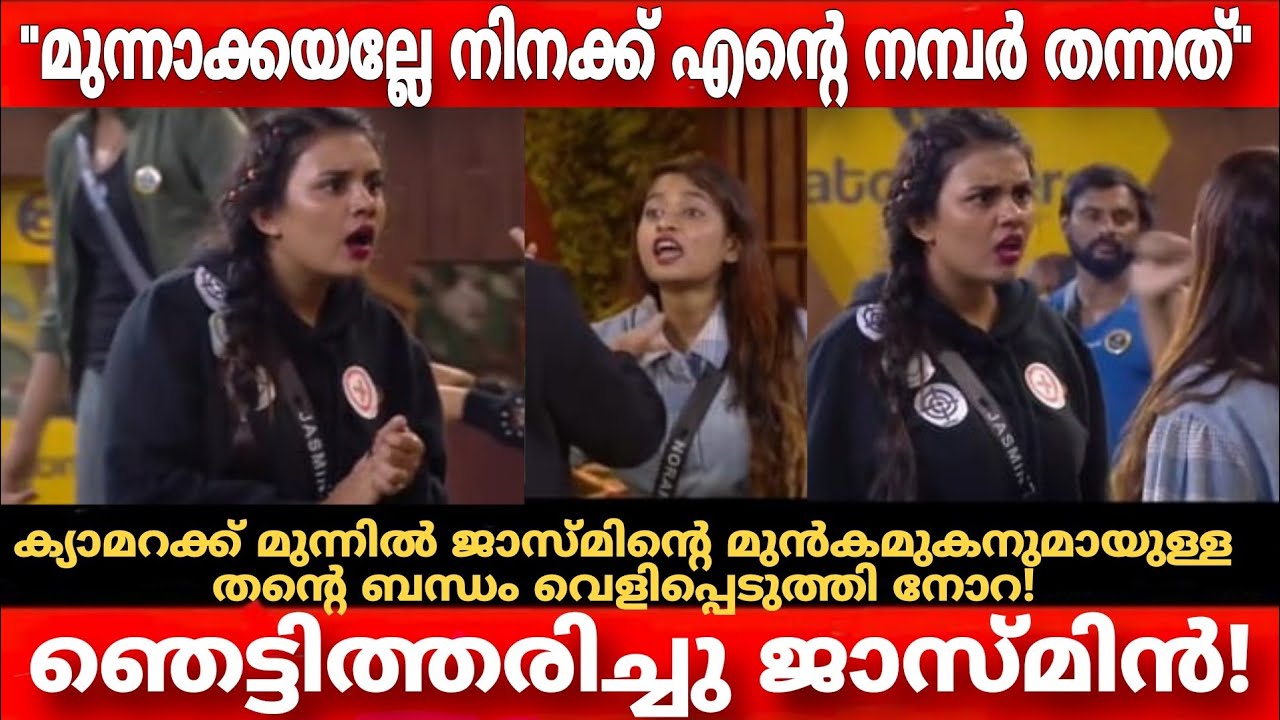 ജാസ്മിന്റെ  മുൻകാമുകനുമായുള്ള കഥകൾ നോറ വെളിച്ചത്താക്കി | Jasmin Jaffar | Norah