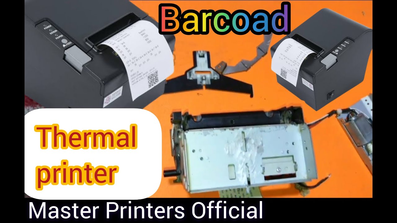 Barcoad Printer Repairing | Thermal Printer Head cleaning | stuck paper jam. Lable Sticker print how
