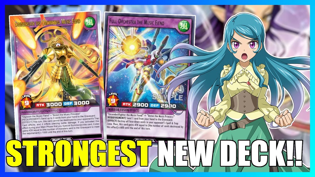 CLEAR THE BACKROW, PLAY THROUGH SHADY, 6K PIERCE!? | Rush Duel Links Deck Profile: Music Princess!!