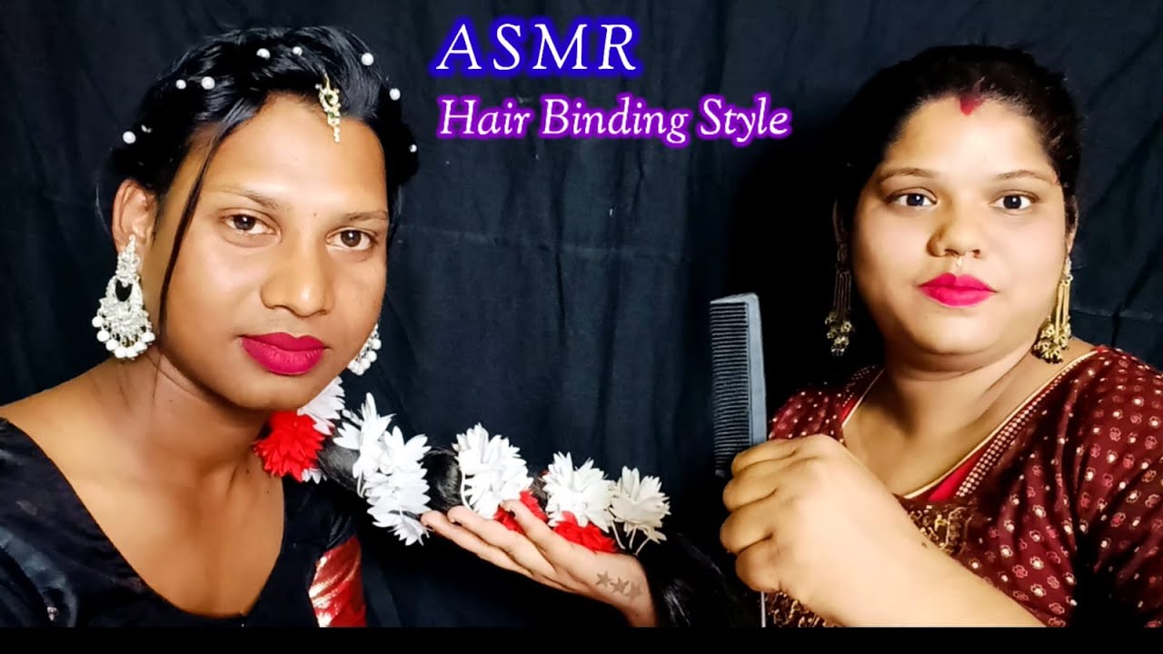 ASMR~ Doing My Elder Bro Hair Transformation Binding Style|| (Tingle's) @asmrsangi7044 🌹👧❤️
