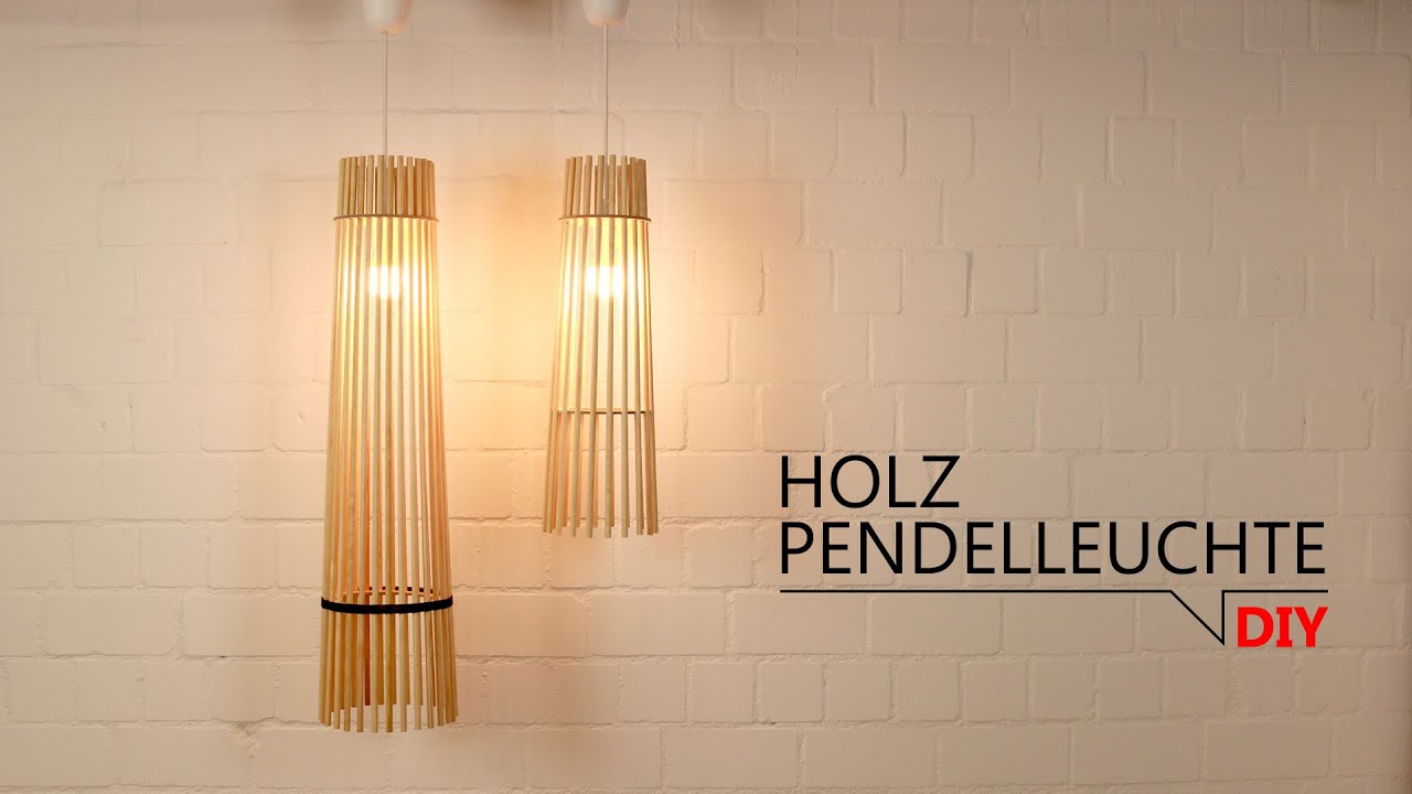 DIY - Holz Pendelleuchte // FREE DOWNLOAD TEMPLATES