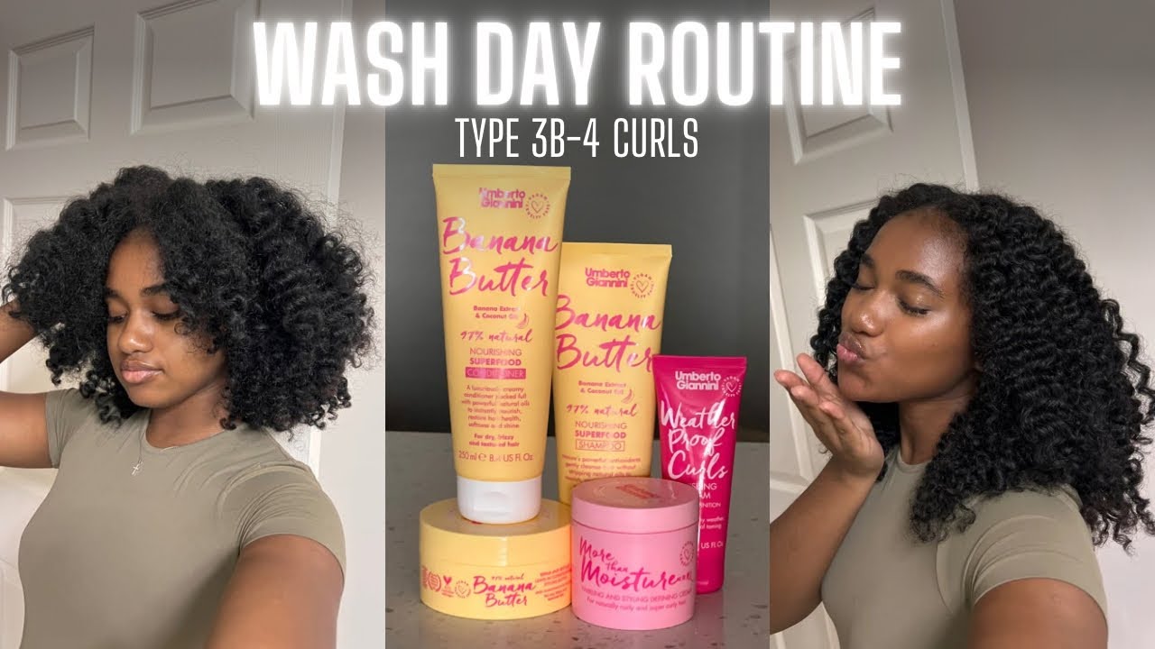 My Wash Day Routine | For Defined Curls, Taming Frizzy Hair, Using Umberto Giannini