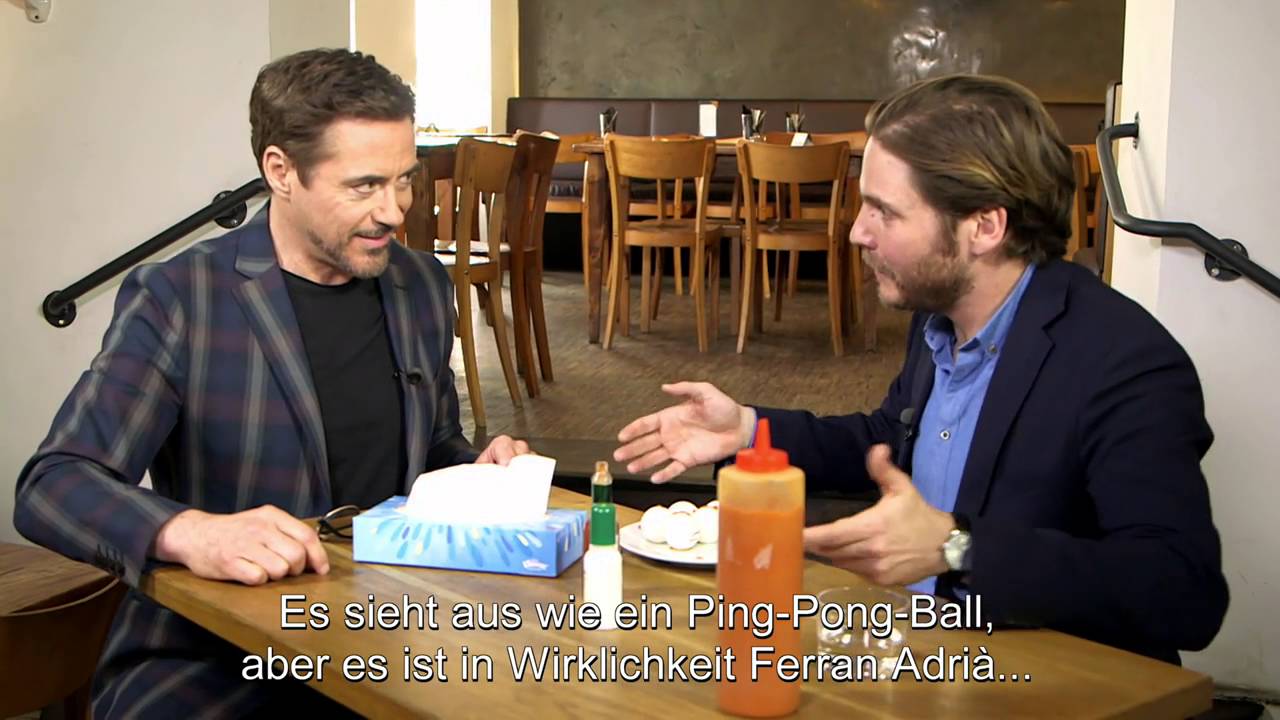 Robert Downey jr & Daniel Brühl  Berlin Tasting Zemo-Style!