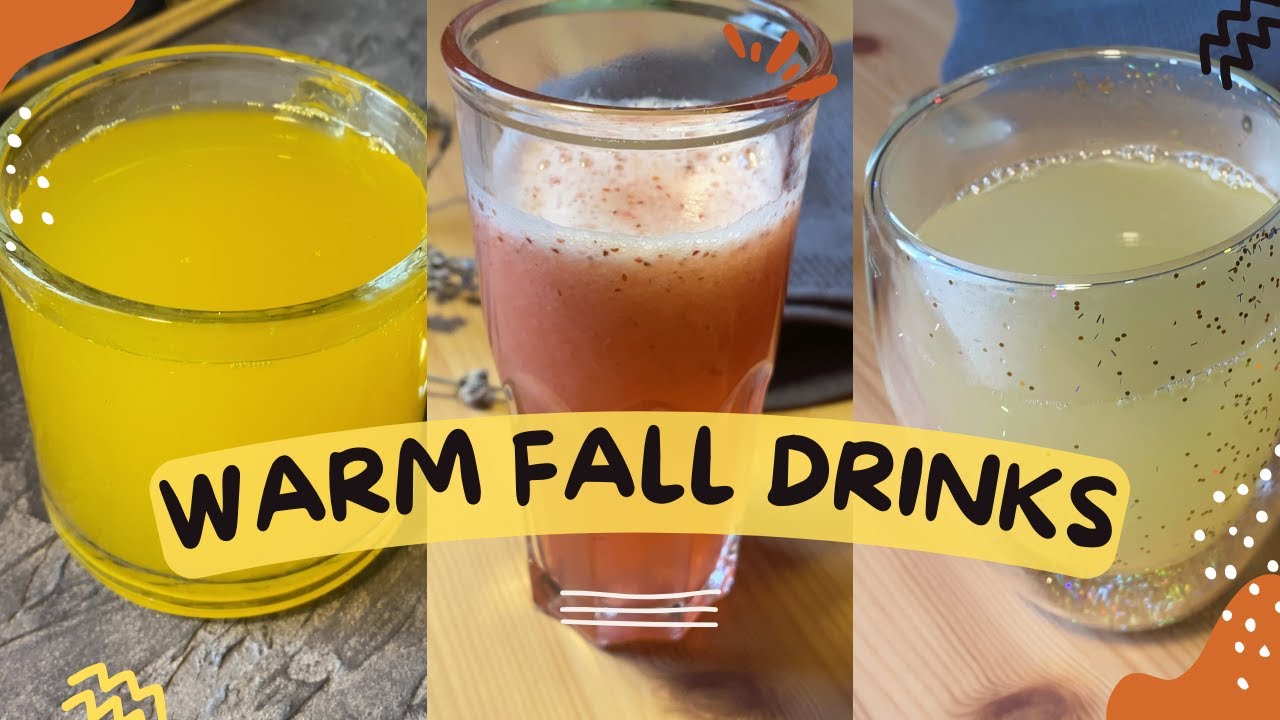 Warm Fall Drink Ideas 🍂 3 Easy Recipes for Cozy Autumn Themed Drinks