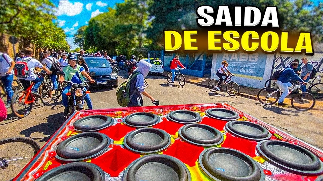 VOLTEI NA PORTA DA ESCOLA COM A S10 LOTADA DE SOM 🔥
