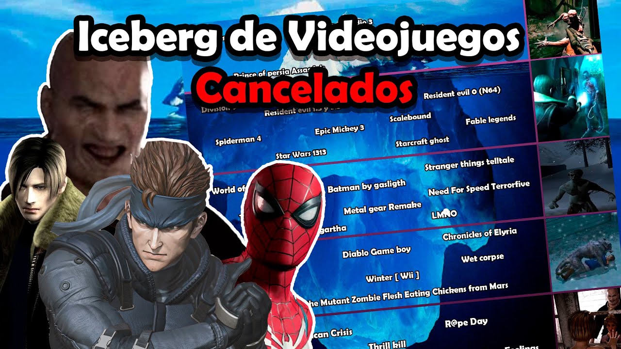 Iceberg de Videojuegos CANCELADOS