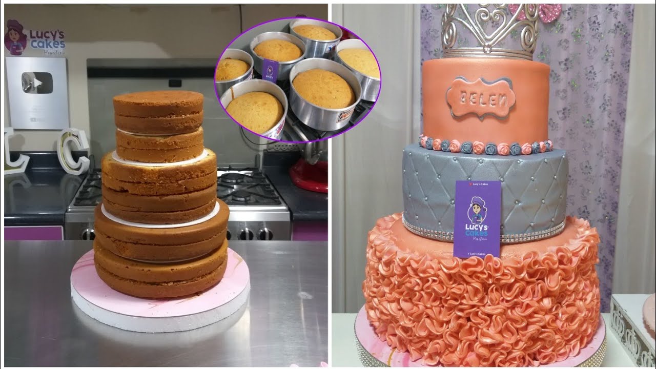 cómo hacer ruffles | transporte y montaje de pastel de 3 pisos | resultado pastel de 15 años