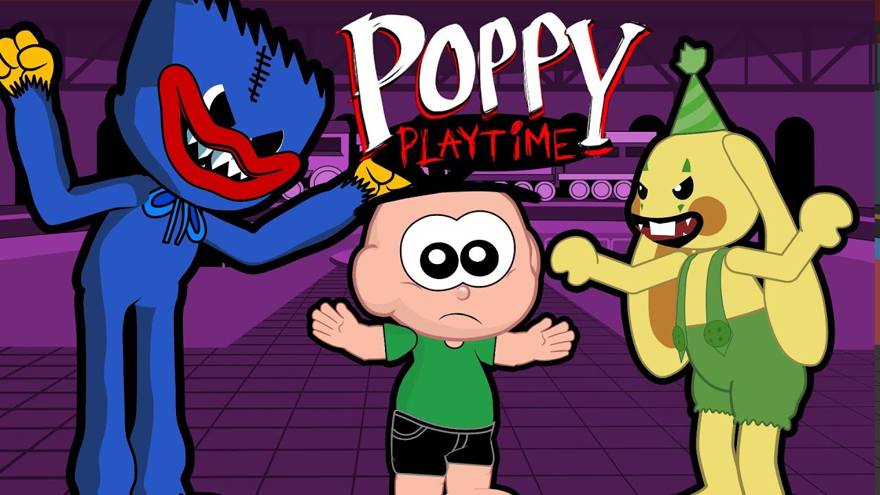 Cascão e Cebolinha em  Huggy Wuggy Contra Bunzo Bunny Poppy PlayTime Capitulo 2