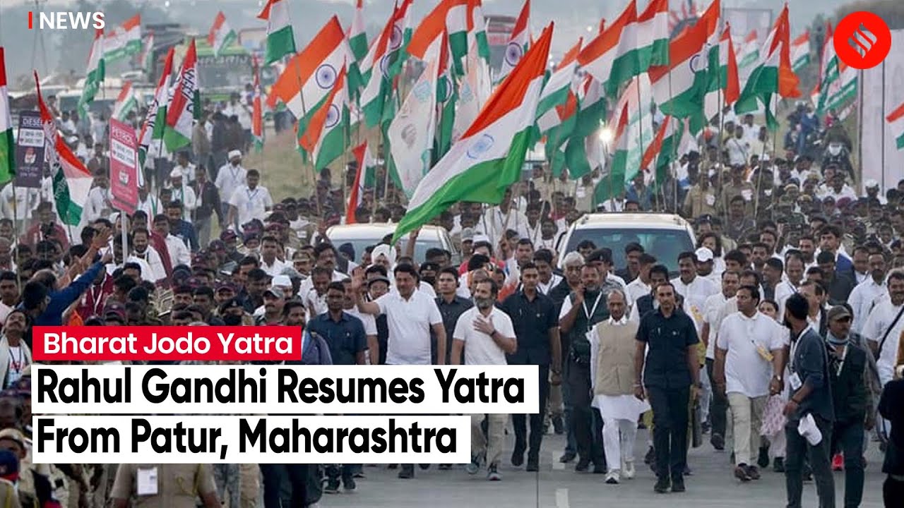 LIVE- Bharat Jodo Yatra: Rahul Gandhi Resumes Yatra From Patur, Maharashtra