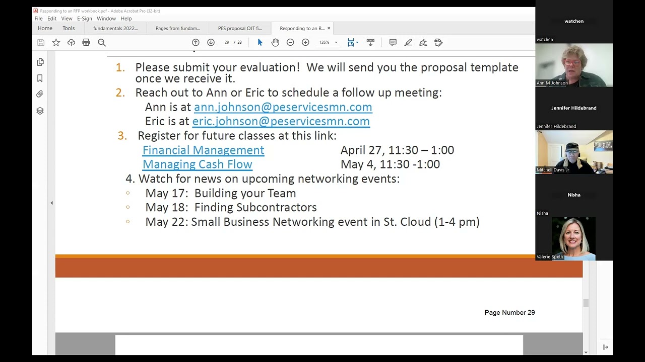 Responding to a request for proposal