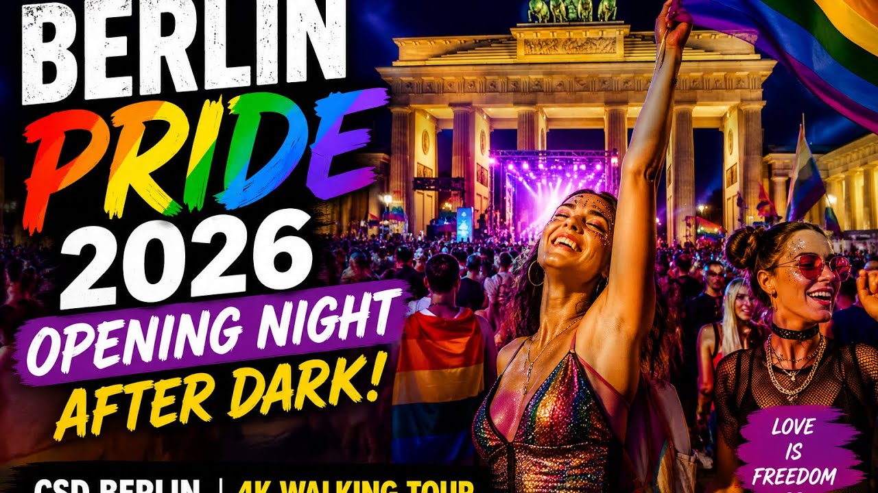 BERLIN PRIDE 2026: НОЧЬ ОТКРЫТИЯ 🌈 | CSD Berlin After Dark | Потрясающая атмосфера, пешая прогулк...