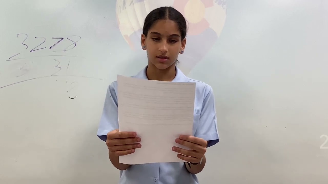 Australian International School: Aya’s House Captain’s speech.
