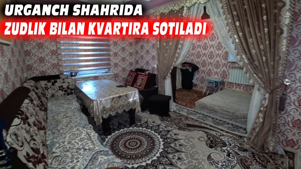 Urganch shahrida 2-xonali kvartira sotiladi