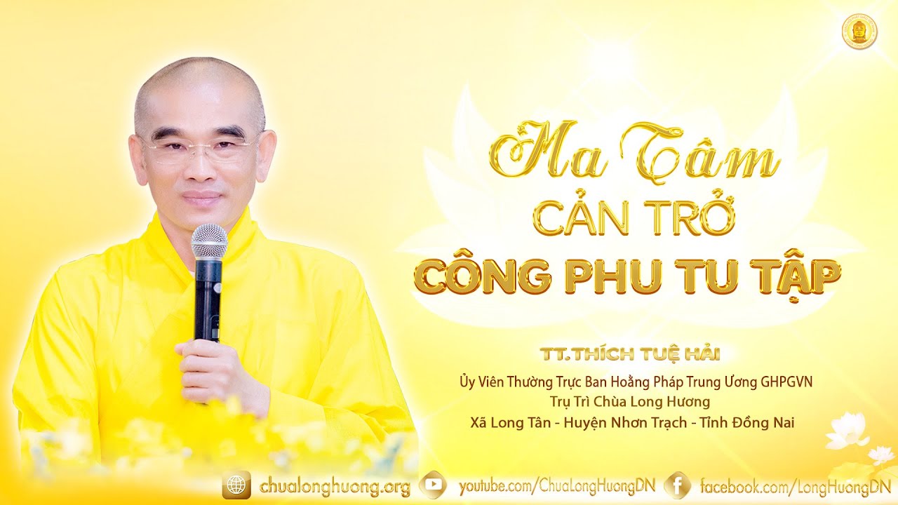 Ma Tâm Cản Trở Công Phu Tu Tập - TT. Thích Tuệ Hải - Chùa Long Hương