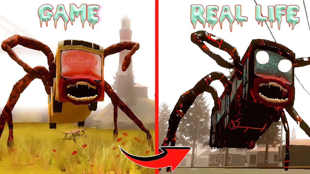 Bus Eater Vs Real Life - All Eat Monster In Real Life | New Update Bus Eater (Garry's Mod)!!!?