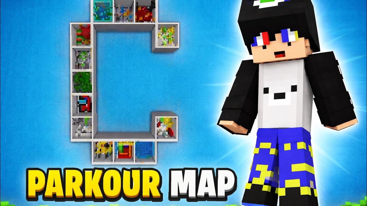 Minecraft | Parkour map chữ C