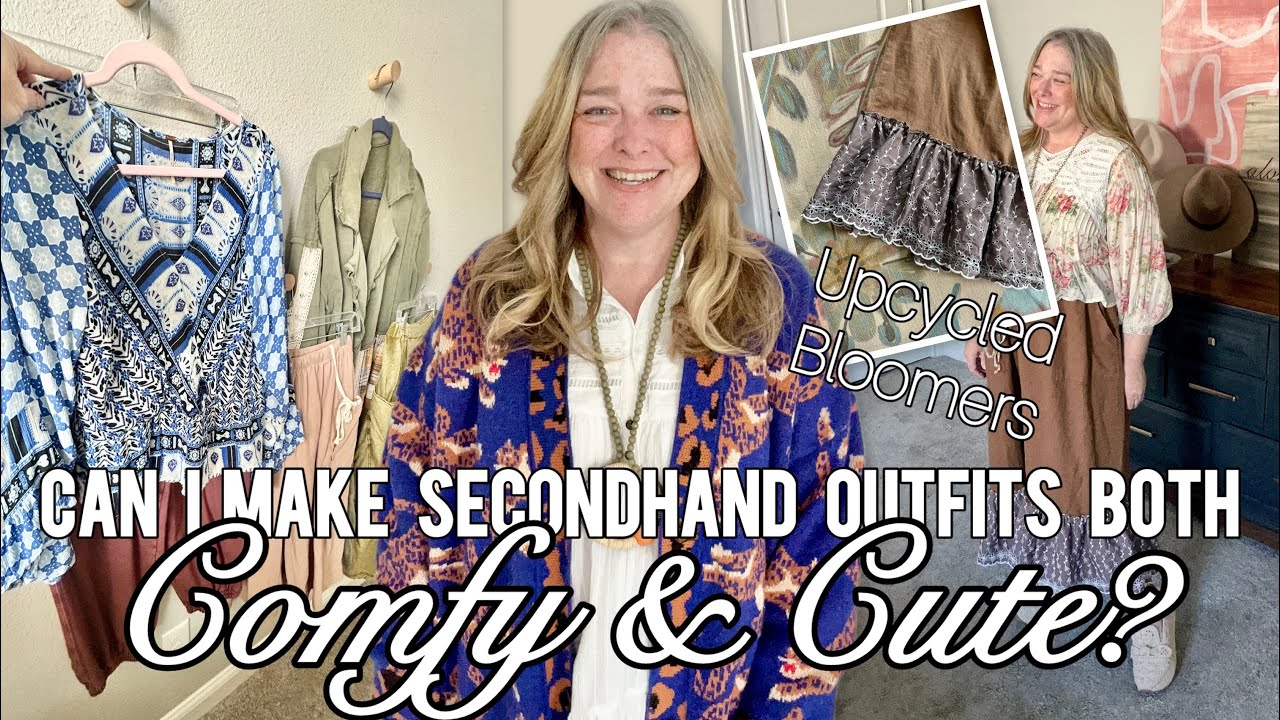 Can I Make Secondhand Outfits Both Comfy & Cute? + Upcycled Bloomers
